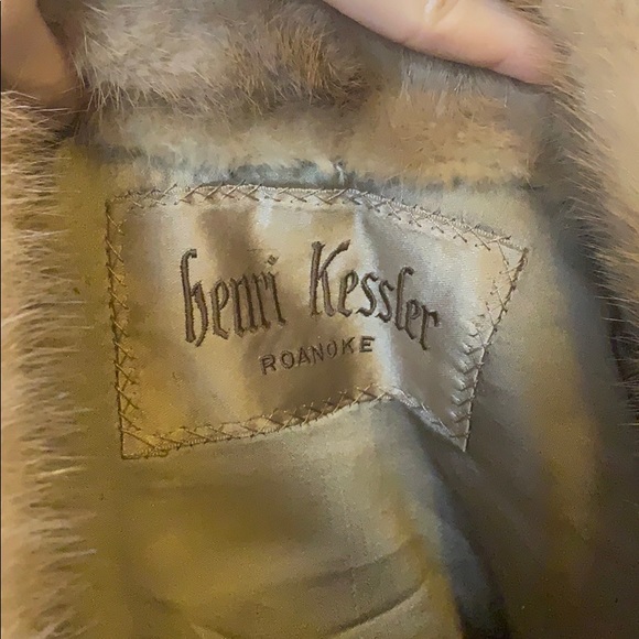 Real Mink Henri Kessler Jacket with Matching Hat - Picture 7 of 8